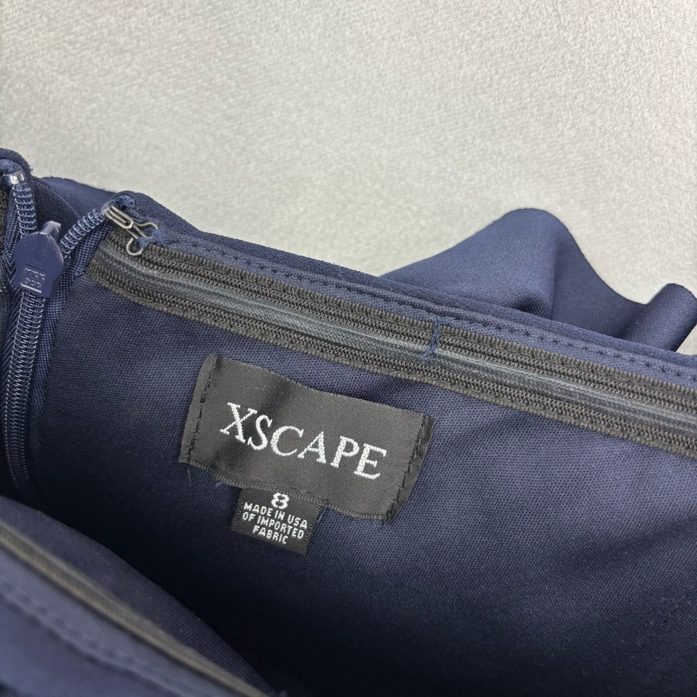 Xscape Navy Off-Shoulder Maxi Dress - Picture 6 of 11